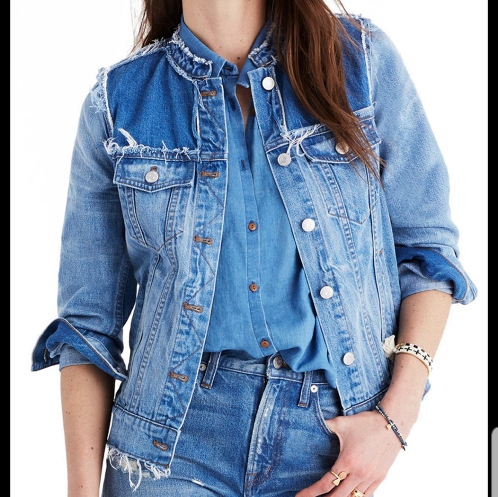 Madewell  distressed  denim jacket